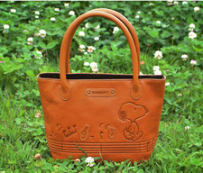 Mini tote bag Snoopy in vera pelle modello MUSICA Giappone spedizione celere
