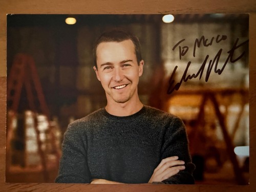 Edward norton autografo - edward,