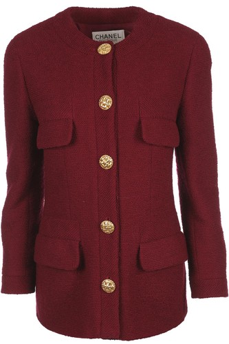 Giacca lana chanel bordeaux - chanel,