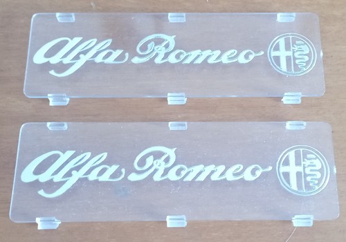 Alfa romeo coppia targhette - romeo,