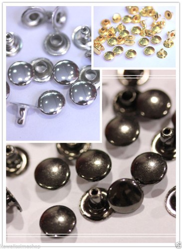 200pz borchie sfuse piatte - , con