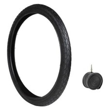 Copertone 26 X 1.75 + Camera Nero Per Bici 26" Bicicletta Pneumatico Bike