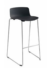 4 Sgabelli Design VESPER 3 di Colos. Colore nero e acciaio cromato. Come nuovi