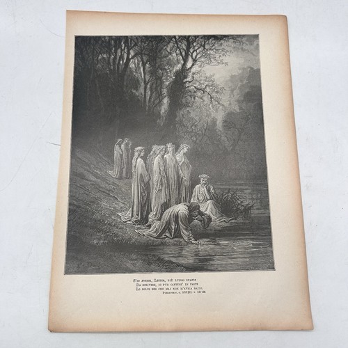 Stampa antica 1890 gustave - antica,