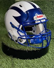 Casco da calcio grande blu e
