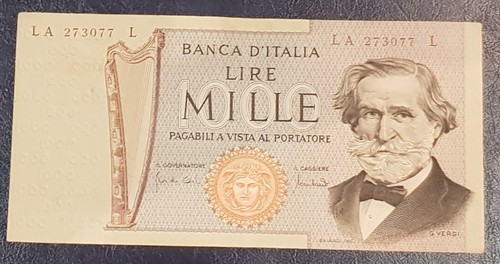 Banconota 1000 lire verdi - banconota,