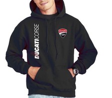 FELPA DUCATI CAPPUCCIO RICAMATA E STAMPATA