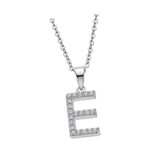 Collana lotus silver lettera - lotus, e