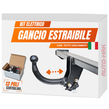 Gancio di traino estraibile