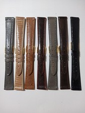 CINTURINO PELLE LUCERTOLA VERA VINTAGE EXTRA PIATTA CUCITA ATTACCO 18 mm. 20 mm.