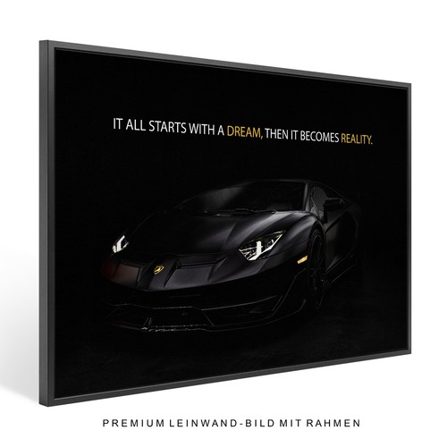 Quadro tela con - , cornice