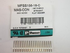 Panduit MFSS156-18 Straight 18-Pin .156 Single Row Header -New