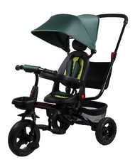 TRICICLO DIREZIONABILE METALLO PIEGHEVOLE SEDILE REGOLABILE BIEMME BAMBINI VERDE