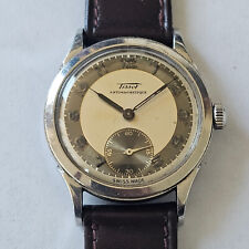 TISSOT-WATERPROOF-ACCIAIO-CASSA A VITE-MANUALE-BULLSEYE DIAL-BITONALE-RARISSIMO