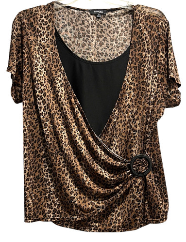 Top elementz stampa leopardata - elementz,