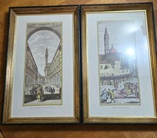 Raro set di 2 stampe