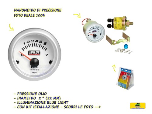 Manometro olio pressione mm - 52,