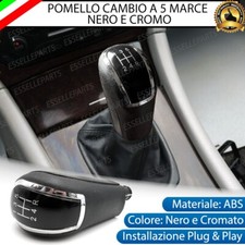 POMELLO LEVA CAMBIO A 5 MARCE NERO E CROMATO PER MERCEDES VITO W638