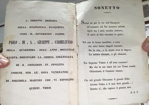 Sonetto paolo s giuseppe - di, s.giuseppe