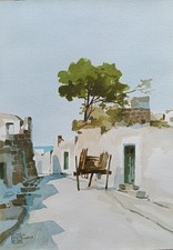 Aldo Riso - Acquerello originale firmato