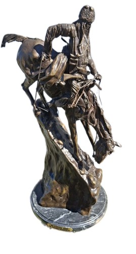 Frederick remington bronzo - remington,