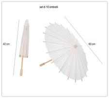 10 ombrelli carta parasole