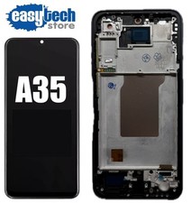 SAMSUNG A35 5G SM-A356 FRAME Display TFT Touch Screen Schermo LCD Nero