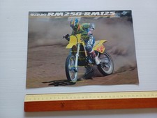 SUZUKI RM 250 - RM 125 Cross 1990-91 depliant INGLESE originale
