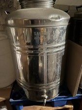 BIDONI CONTENITORI PER OLIO Sanzone in acciaio inox predisposizione rubinetto