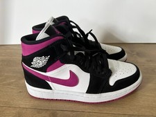 Scarpe Nike Air Jordan 1 Mid Cactus Flower 2020 magenta da donna BQ6472-005 taglia 6