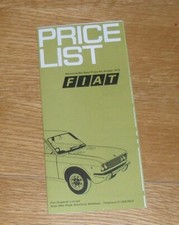 Brochure Listino Prezzi Fiat
