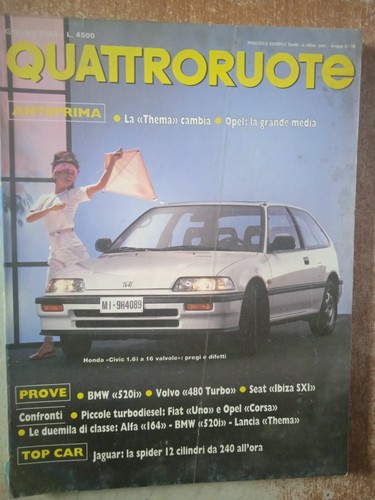 Rivista quattroruote 392 - rivista,