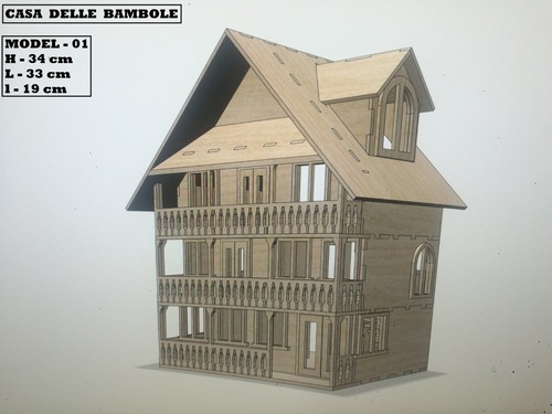 Casa delle bambole - casa, kit