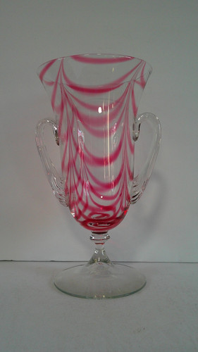 Vaso vetro righe - , caramelle