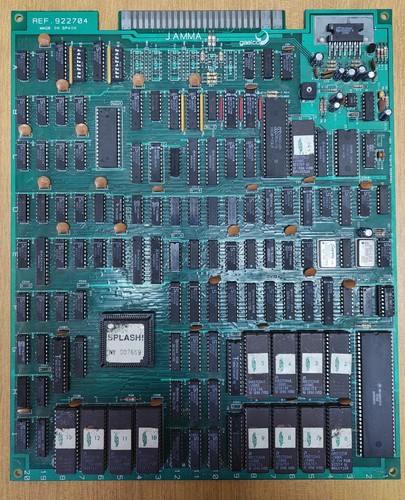 Arcade videogame pcb - pcb, splash