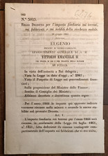 1866  REGIO DECRETO X IMPOSTA SUI TERRENI,FABBRICATI E REDDITI DI RICCHEZZA-6474
