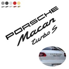 Per PORSCHE Macan Turbo S Lettere Distintivo Posteriore Emblema Look Deck Targa