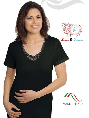 Maglia donna lana cotone con - donna, e