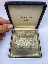 NAVE ship ITALIA NAVIGAZIONE GENOVA argento porta cipria Ristori Sacchi Firenze