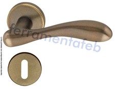 MANIGLIA OTTONE VALLI E VALLI PORTA H1003 ANTICATA MARRONE/ORO CROCO BY THUN