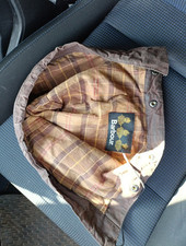 Cappuccio Barbour Hood  Vintage Waxed Cotton Hood Rustic Brown Bedale Beaufort 