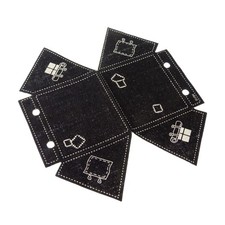 1x Lego tenda in tessuto nero