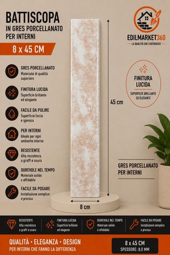 1pz battiscopa grecale - 1pz, (45cm)