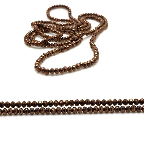 Marrone collana bracciale - o,