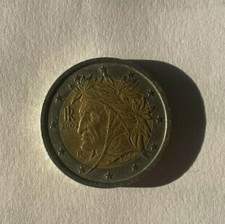 Moneta RARA da 2 euro del 2002 Dante Alighieri.
