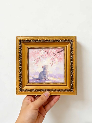 Morbido gattino fiori - , di