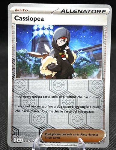 Carta pokemon cassiopea holo - carta,