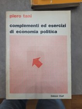 Libro Complementi ed esercizi di economia politica Piero Tani Clusf II ed. 1973