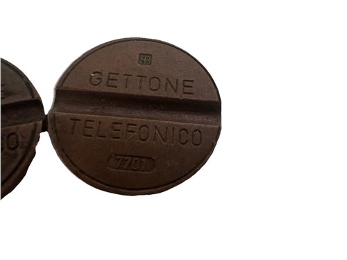 Gettone telefonico con segno - telefonico,