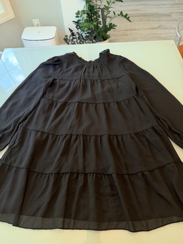 Mini abito chiffon strati - abito,